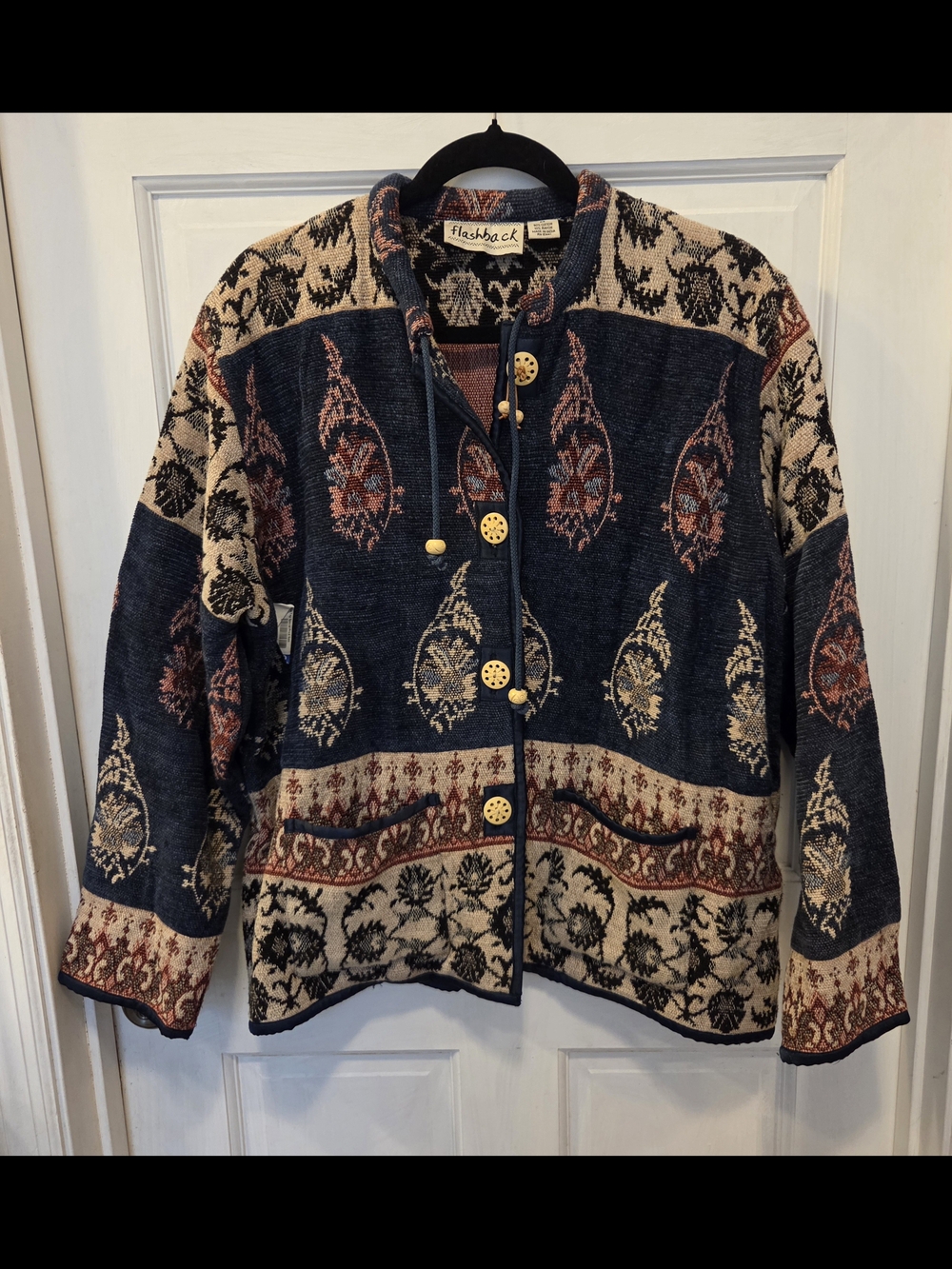 Vintage Flashback Tapestry Jacket Size Medium